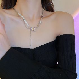 Women's Fashion Temperament Long Pearl Pendant Necklace (Style: 35Style)